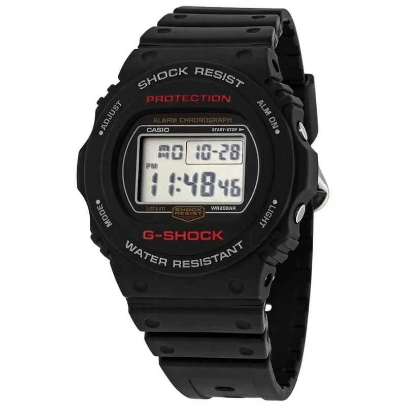 Casio G-Shock Dw-5750E-1Dr-P Digital Quartz Black Resin Men's Watch 1