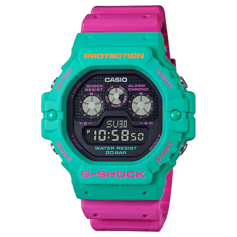 Casio G-Shock Dw-5900Dn-3Dr Pink Resin Strap Women Watch 1