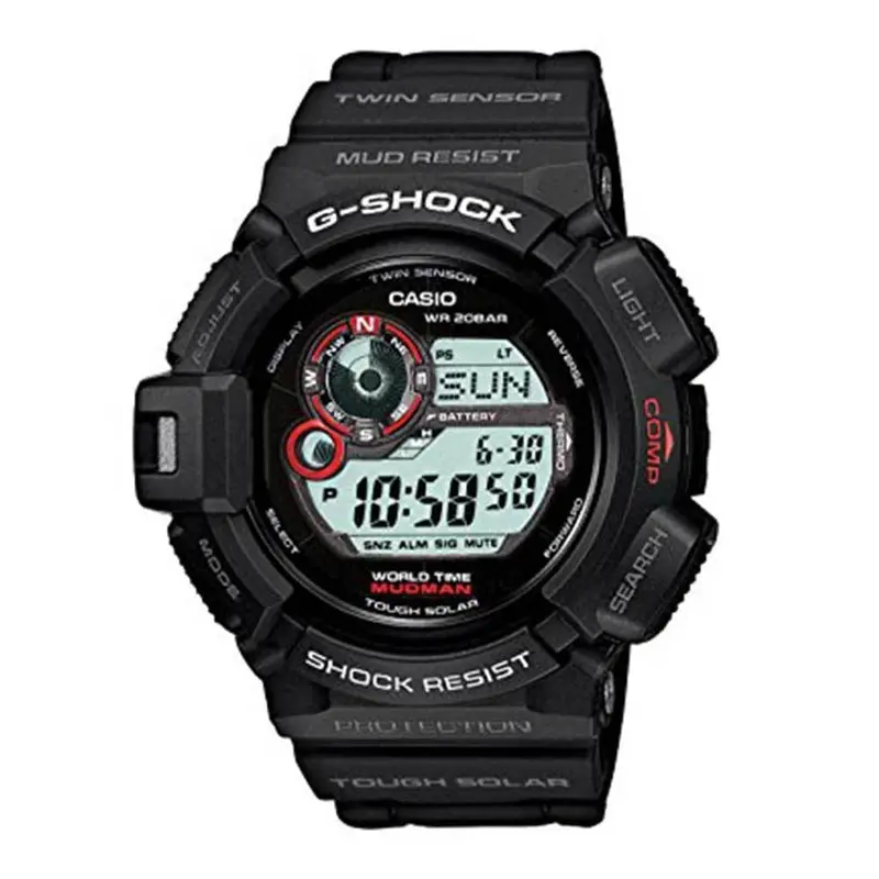 Casio G-Shock G-9300-1Dr-P Mudman Digital Black Resin Men's Watch 1