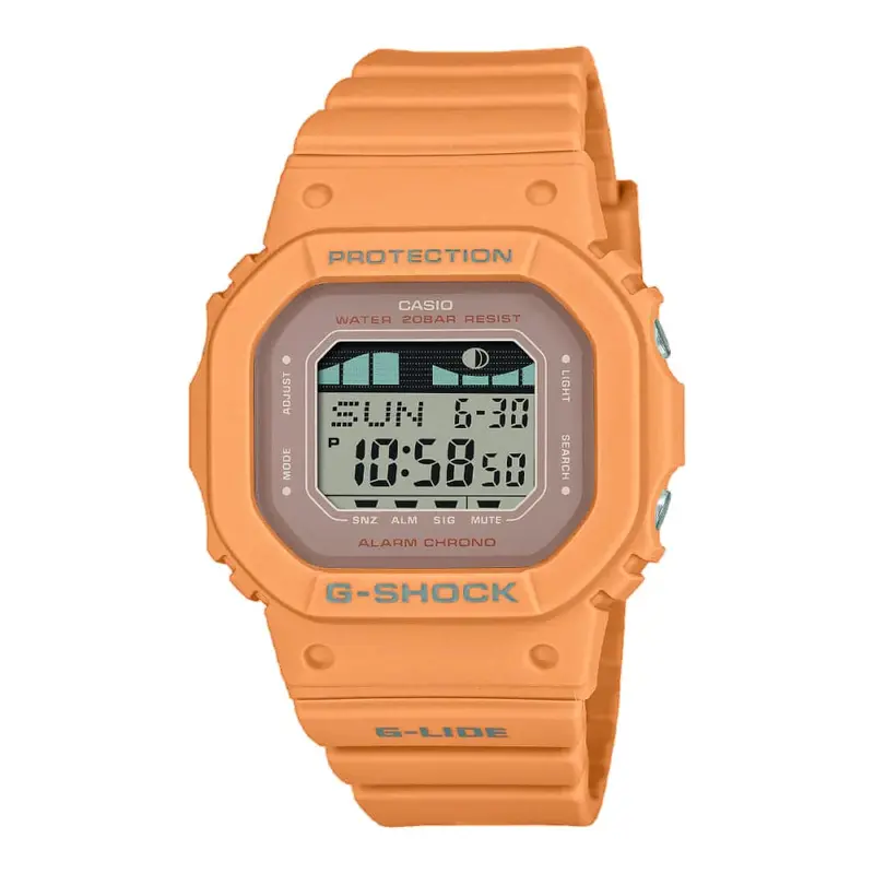 Casio G-Shock G-Lide Digital Orange Resin Strap Unisex Watch Glx-S5600-4Dr 1