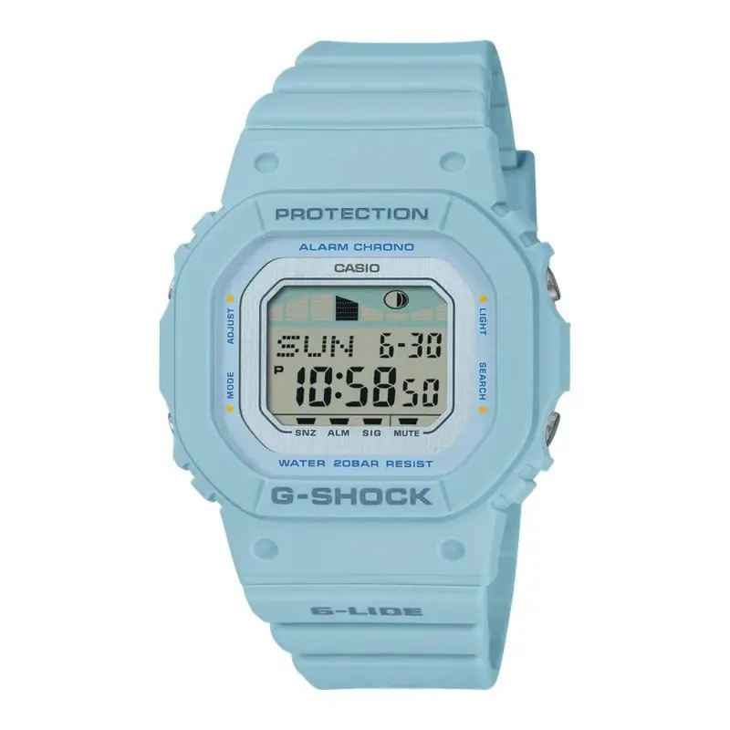 Casio G-Shock G-Lide Digital Turquoise Resin Strap Women Watch Glx-S5600-2Dr-P 1