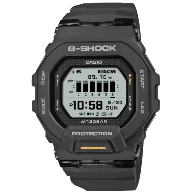 Casio G-Shock G-Squad Black Resin Strap Men Watch Gbd-200-1A1dr 1