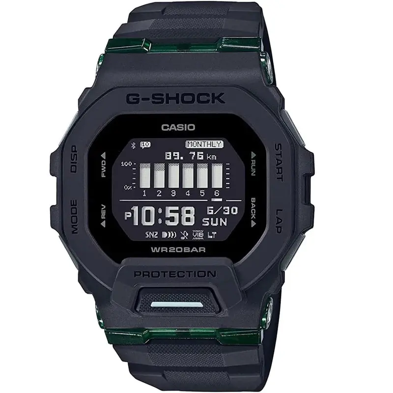 Casio G-Shock G-Squad Digital Black Resin Strap Watch For Men Gbd-200Uu-1Dr 1