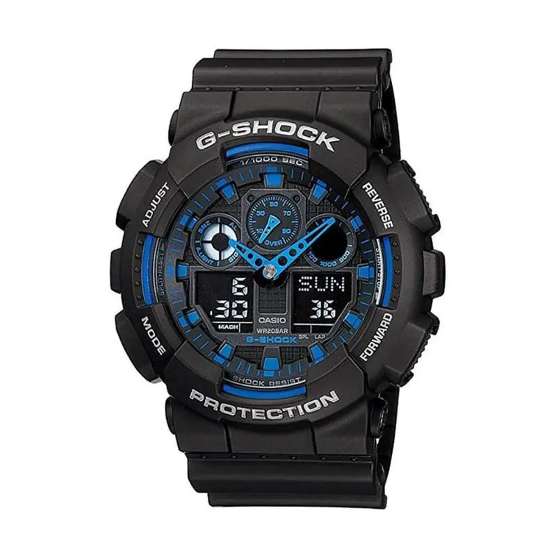 Casio G-Shock Ga-100-1A2cr Digital Quartz Black Resin Men's Watch 1