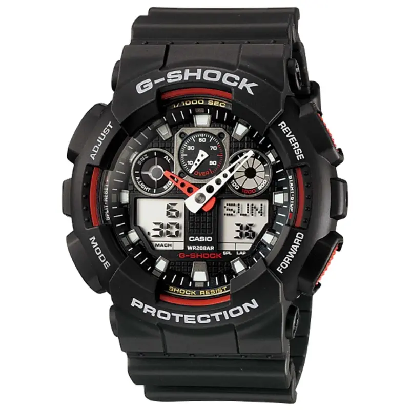 Casio G-Shock Ga-100-1A4dr Digital Quartz Black Resin Men's Watch 1