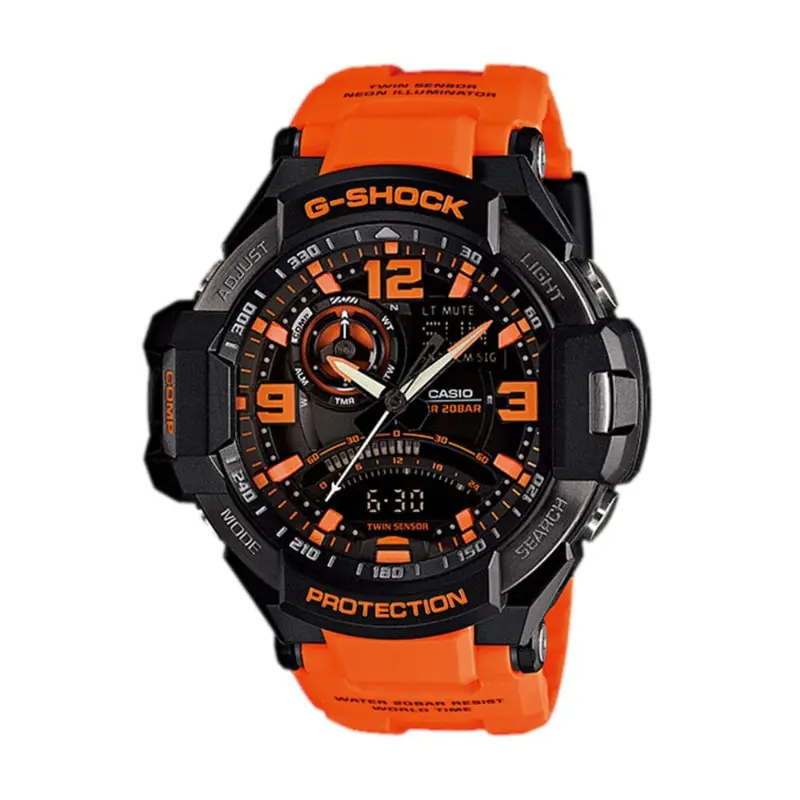 Casio G-Shock Ga-1000-4Adr Orange Resin Master Of G - Air Gravitymaster Men's Watch 1