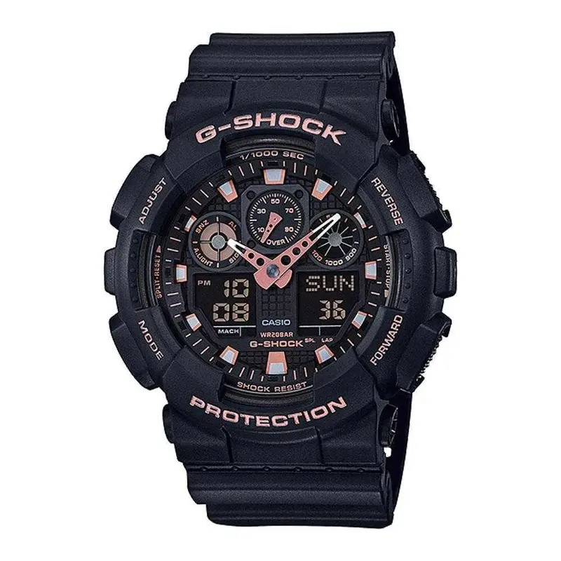 Casio G-Shock Ga-100Gbx-1A4dr Digital Quartz Black Resin Men's Watch 1