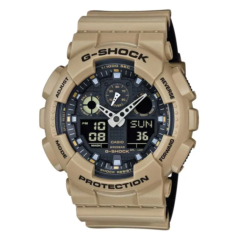 Casio G-Shock Ga-100L-8Acr Digital Quartz Beige Resin Men's Watch 1