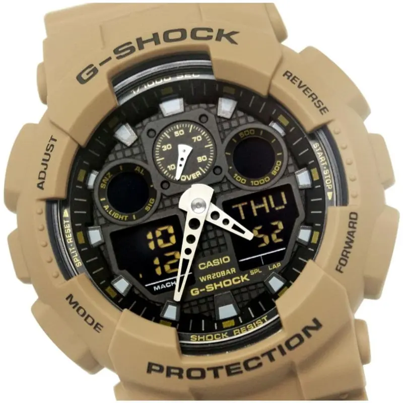Casio G-Shock Ga-100L-8Acr Digital Quartz Beige Resin Men's Watch 2