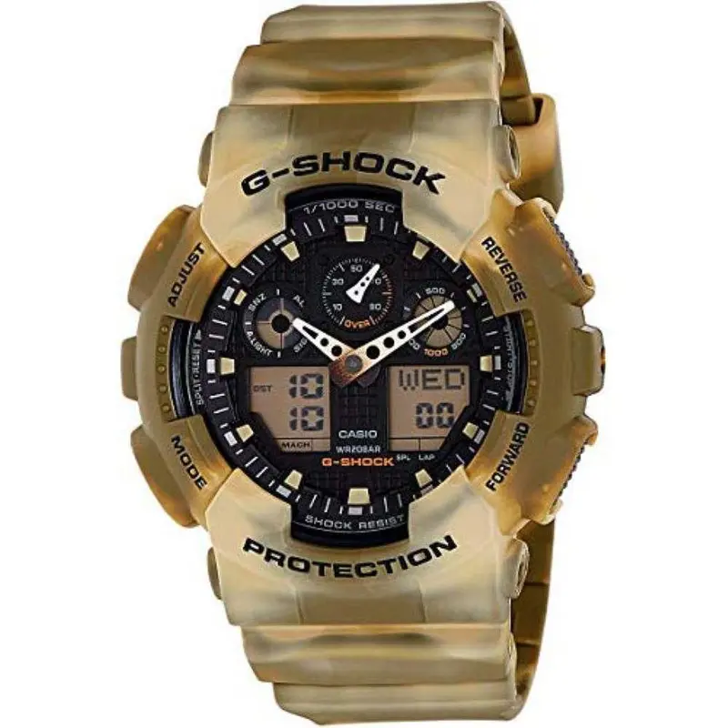 Casio G-Shock Ga-100Mm-5Adr Digital Quartz Brown Resin Men's Watch 1