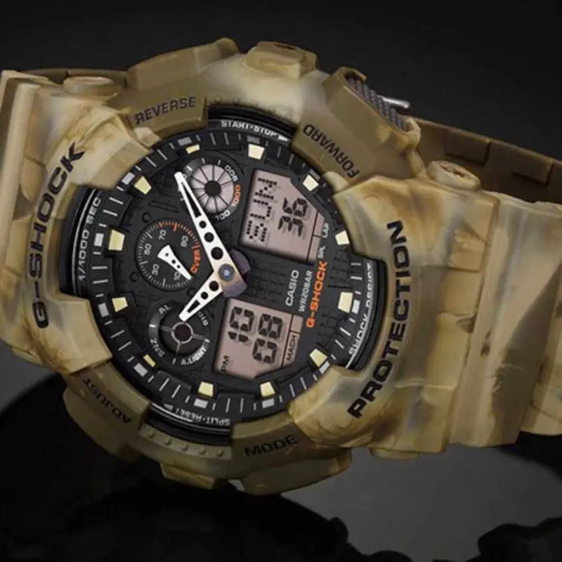 Casio G-Shock Ga-100Mm-5Adr Digital Quartz Brown Resin Men's Watch 2