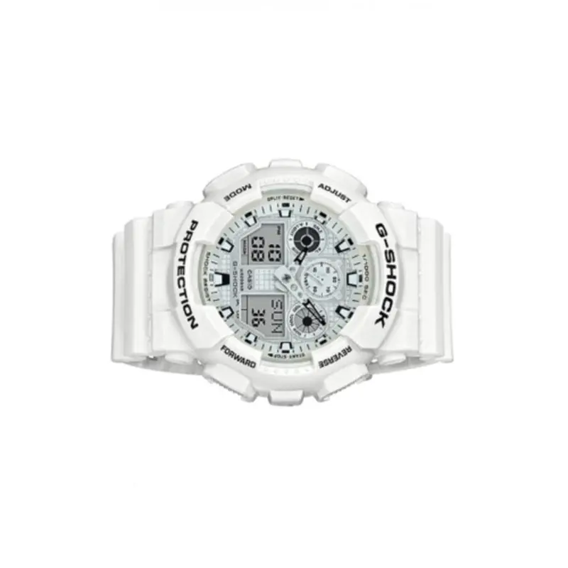 Casio G-Shock Ga-100Mw-7Adr Digital Quartz White Resin Men's Watch 2