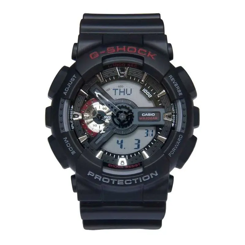Casio G-Shock Ga-110-1Adr Digital Quartz Black Resin Men's Watch 1