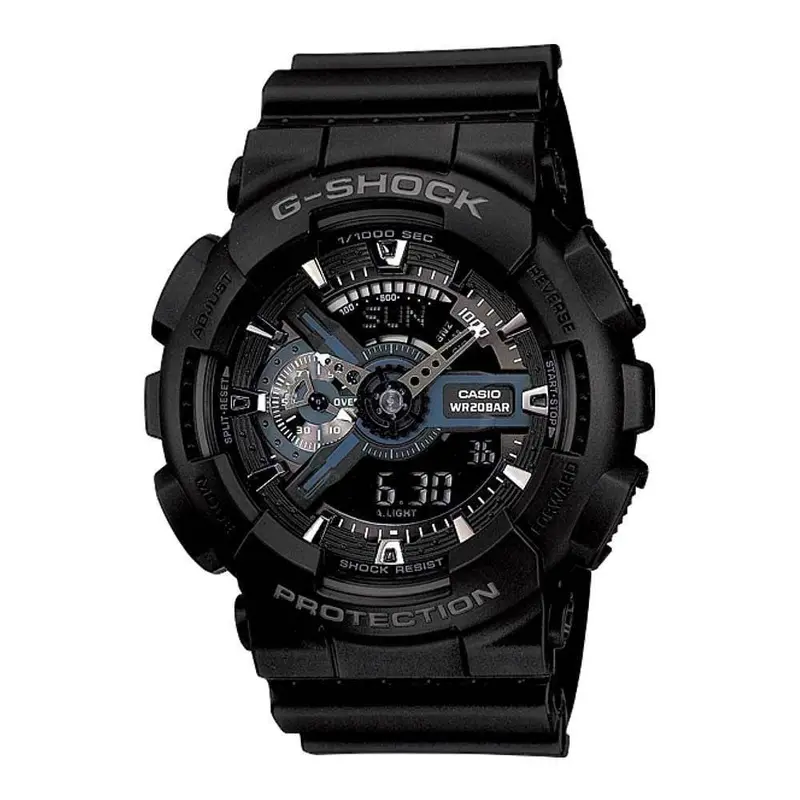 Casio G-Shock Ga-110-1Bdr-P Digital Black Resin Unisex Watch 1