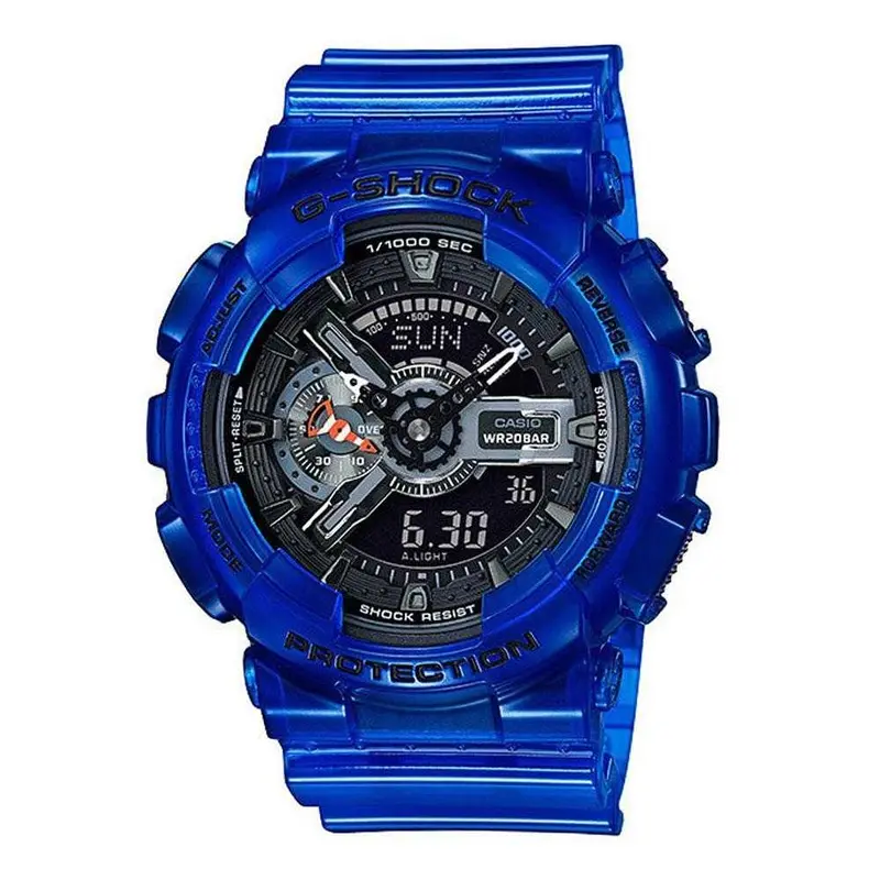 Casio G-Shock Ga-110Cr-2Adr Digital Quartz Blue Resin Men's Watch 1