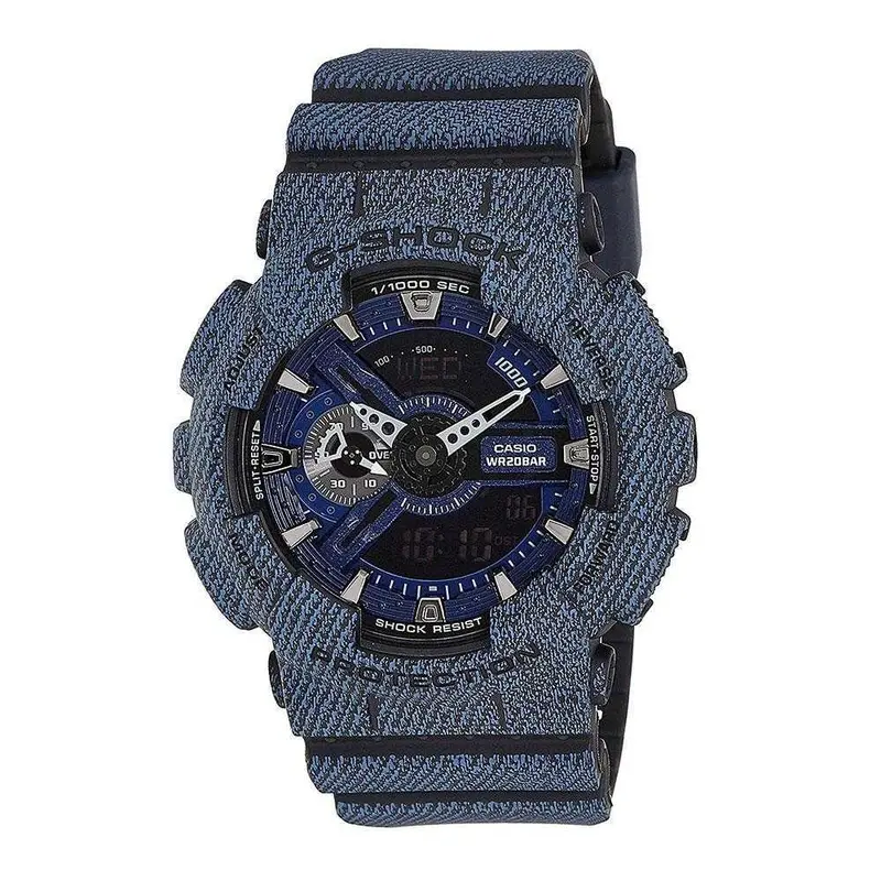 Casio G-Shock Ga-110Dc-1Adr Digital Quartz Blue Resin Men's Watch 1