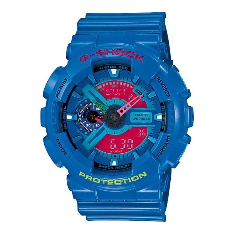 Casio G-Shock Ga-110Hc-2Adr Digital Quartz Blue Resin Men's Watch 1