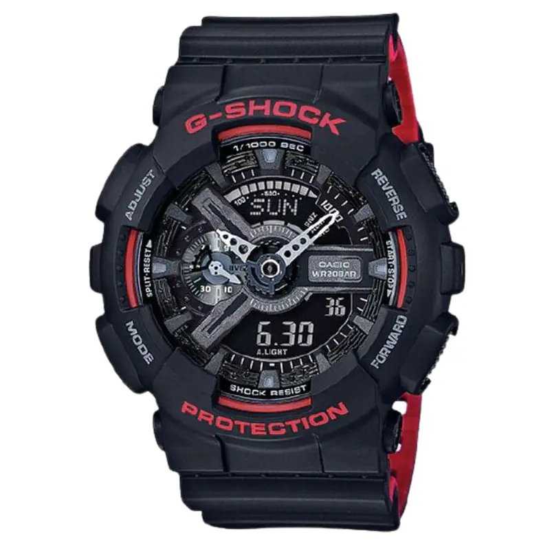 Casio G-Shock Ga-110Hr-1Acr Digital Quartz Black Resin Men's Watch 1
