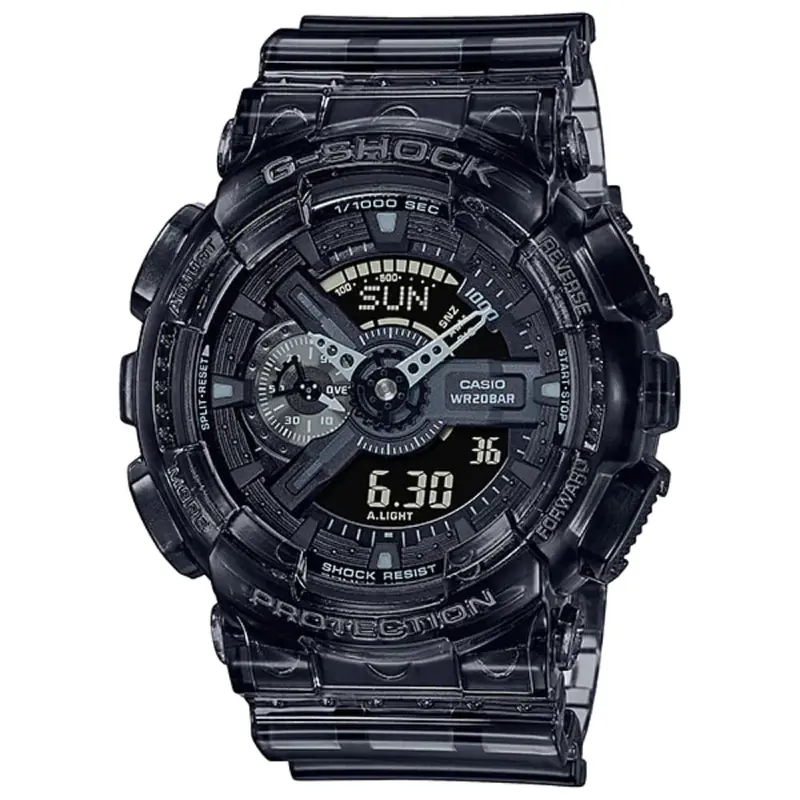 Casio G-Shock Ga-110Ske-8Adr-P Black Transparent Resin Strap Men Watch 1