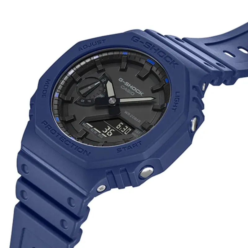 Casio G-Shock Ga-2100-2Adr Blue Resin Strap Men's Watch 2