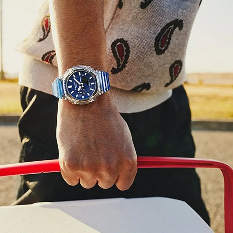 Casio G-Shock Ga-2100Hc-2Adr-P Blue Resin Strap Men's Watch 2