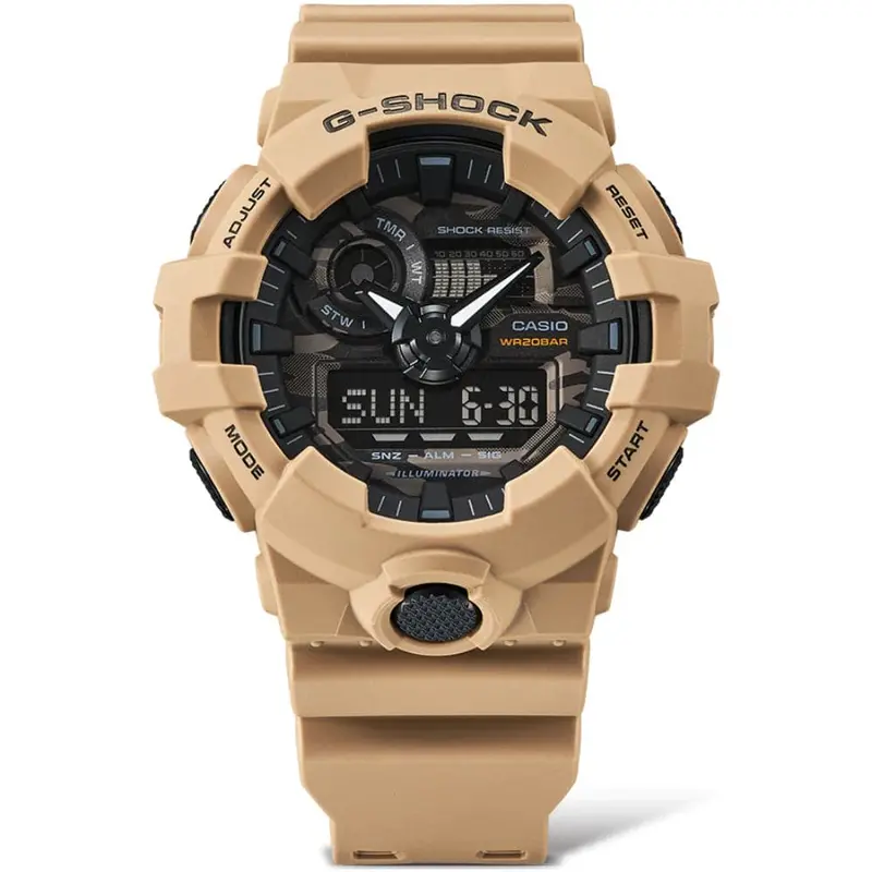 Casio G-Shock Ga-700Ca-5Adr Brown Resin Men Watch 1