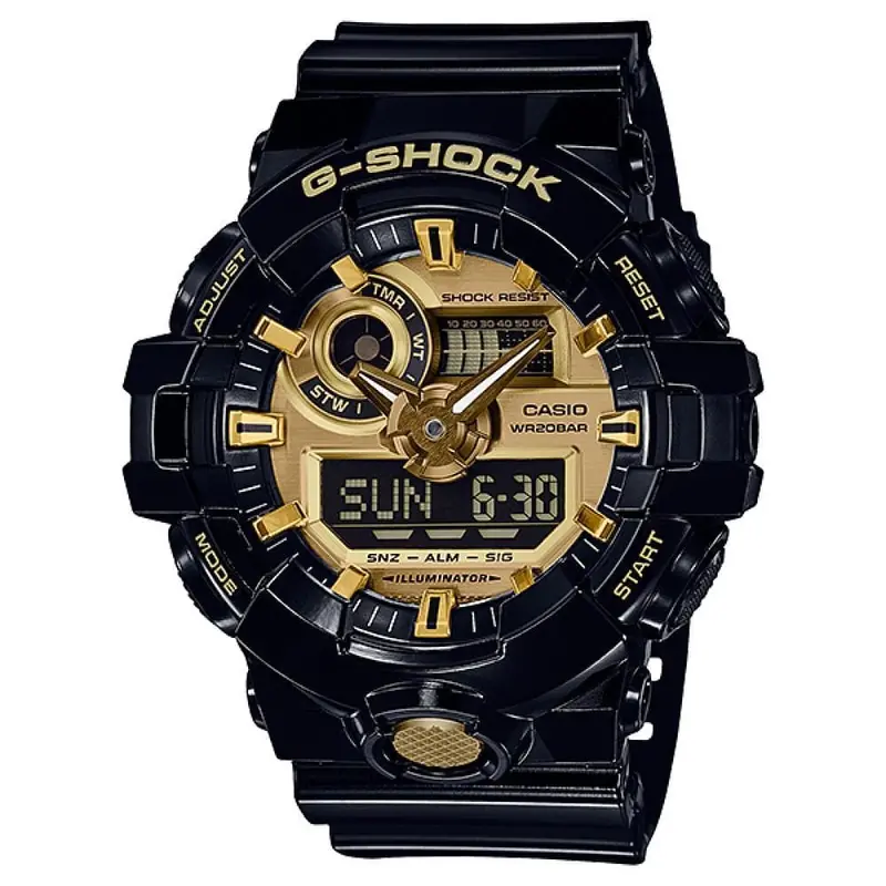 Casio G-Shock Ga-710Gb-1Adr-P Digital Quartz Black Resin Men's Watch 1