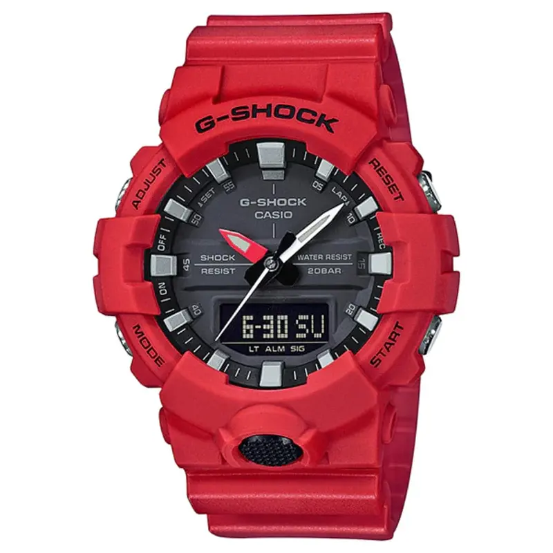 Casio G-Shock Ga-800-4Adr-P Digital Quartz Red Resin Men's Watch 1