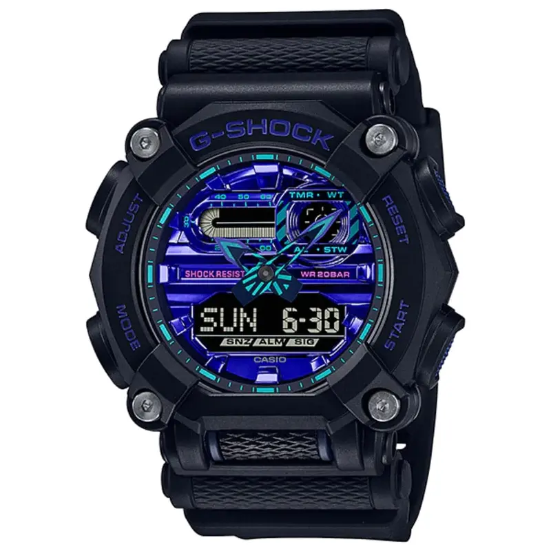 Casio G-Shock Ga-900Vb-1Adr-P Black Resin Strap Men Watch 1