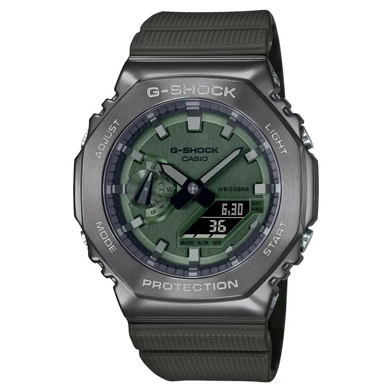 Casio G-Shock Gm-2100B-3Adr-P Green Resin Strap Men Watch 1