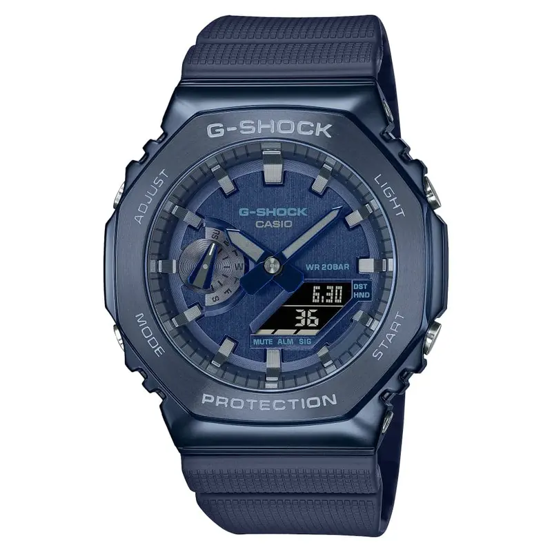 Casio G-Shock Gm-2100N-2Adr-P Blue Resin Strap Men Watch 1