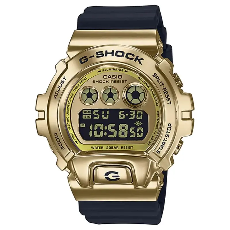 Casio G-Shock Gm-6900G-9Dr Gold Dial Black Resin Strap Men's Watch 1