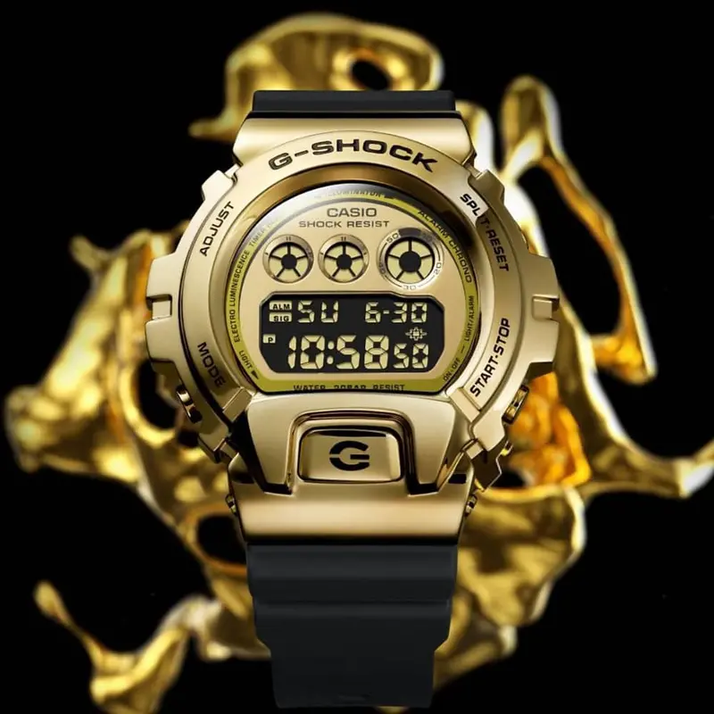 Casio G-Shock Gm-6900G-9Dr Gold Dial Black Resin Strap Men's Watch 2