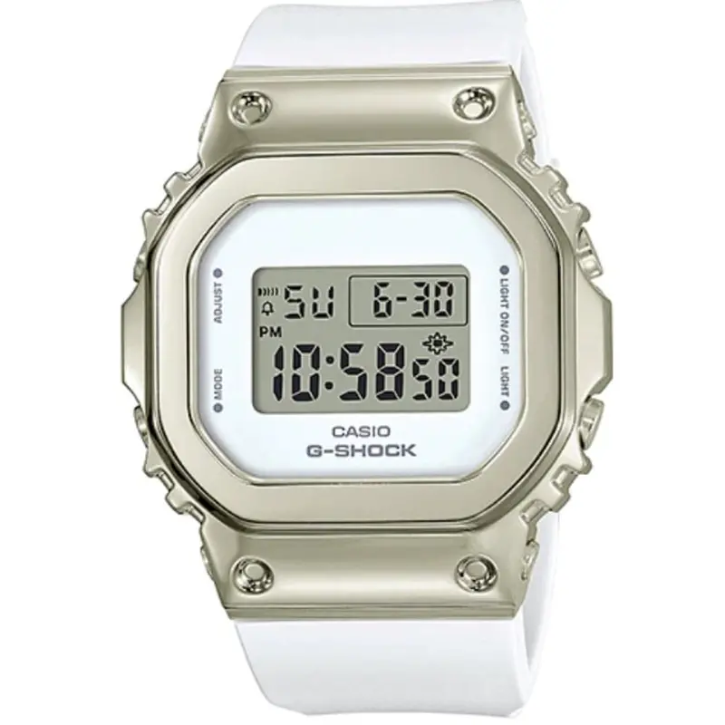 Casio G-Shock Gm-S5600g-7Dr White Resin Strap Women Watch 1