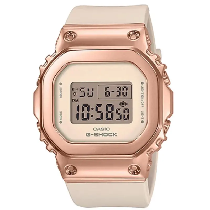 Casio G-Shock Gm-S5600pg-4Dr White Resin Strap Women Watch 1