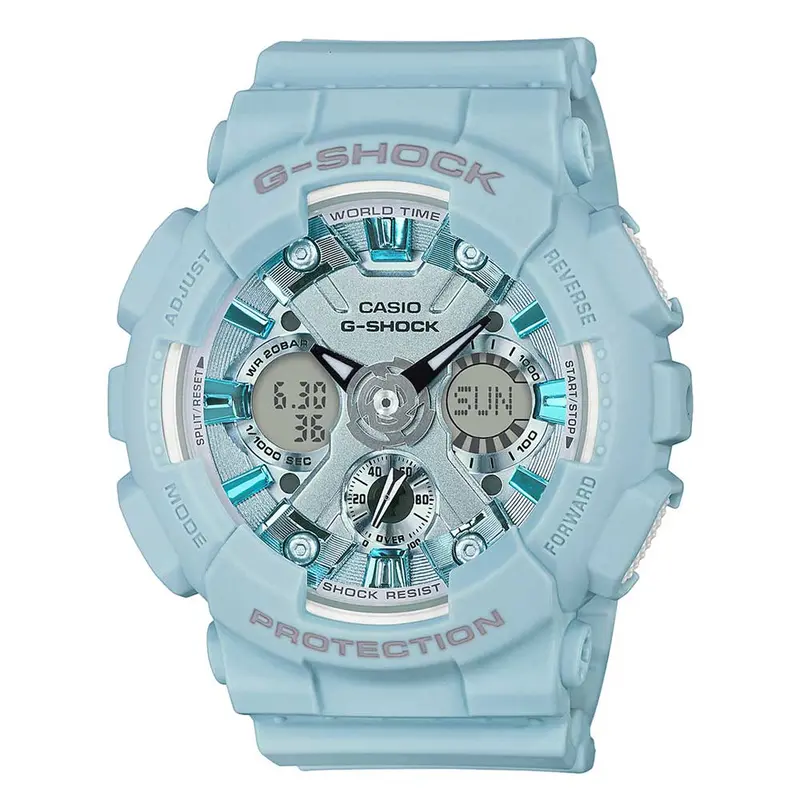 Casio G-Shock Gma-S120dp-2Adr Digital Quartz Blue Resin Men's Watch 1
