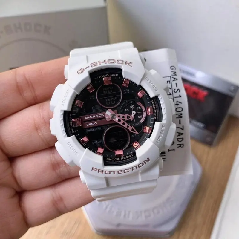 Casio G-Shock Gma-S140m-7Adr-P White Resin Strap Women Watch 2