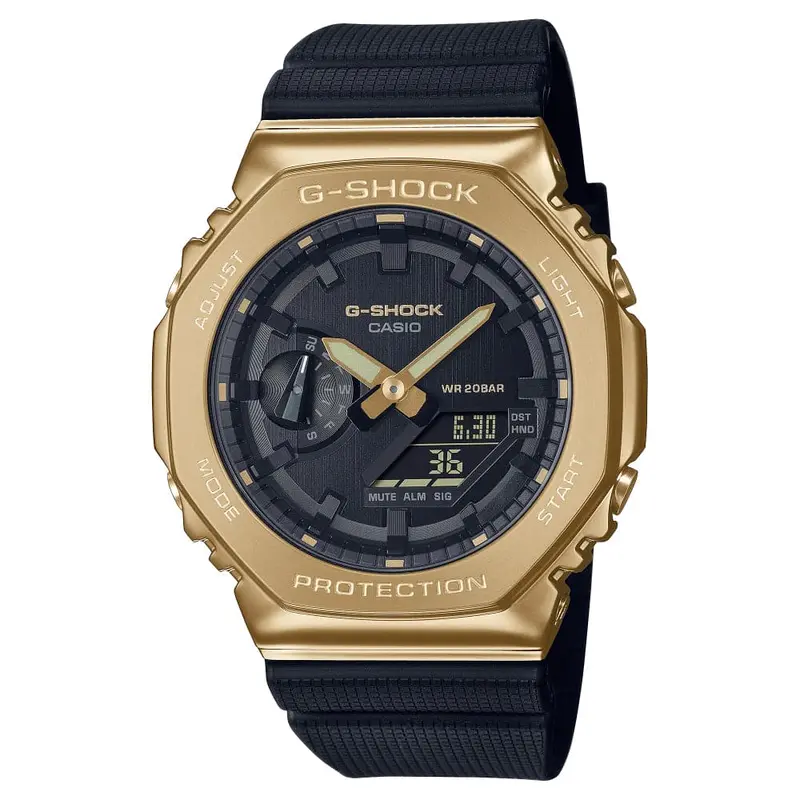 Casio G-Shock Gold Case Black Silicone Strap Men Watch Gm-2100G-1A9dr-P 1