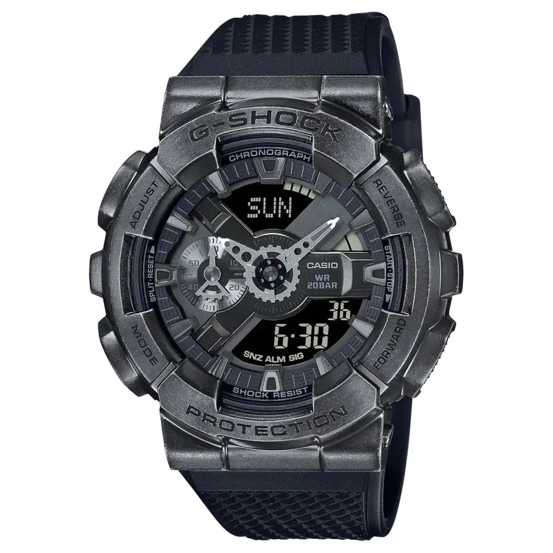 Casio G-Shock Gray Case Black Resin Strap Men Watch Gm-110Vb-1Adr 1