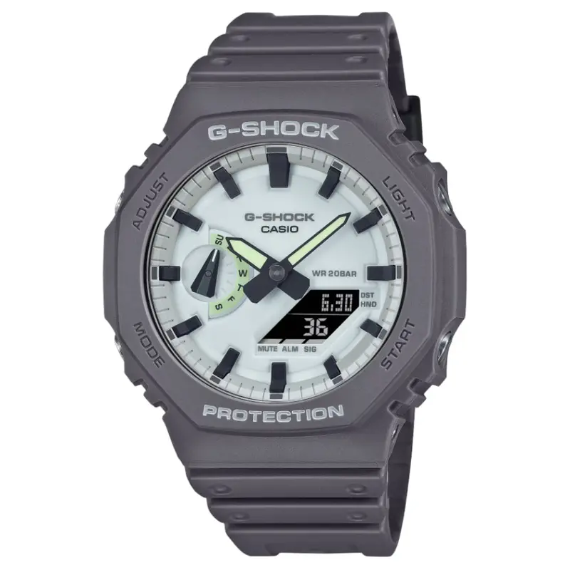 Casio G-Shock Gray Resin Strap Men Watch Ga-2100Hd-8Adr 1