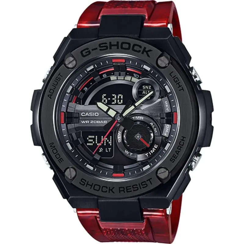 Casio G-Shock Gst-210M-4Adr Red Resin Strap Men's Watch 1
