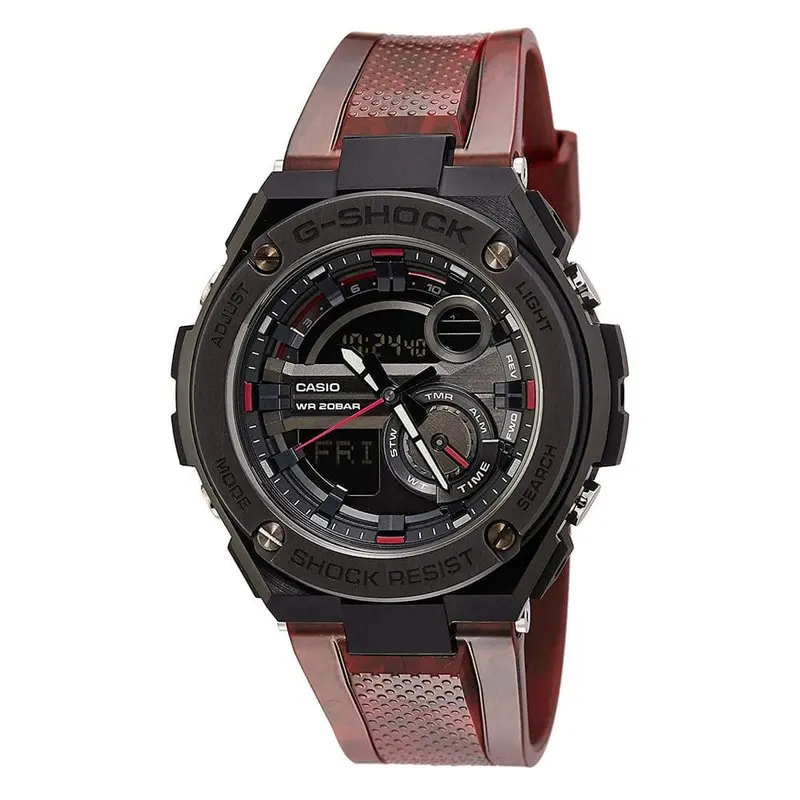 Casio G-Shock Gst-210M-4Adr Red Resin Strap Men's Watch 2