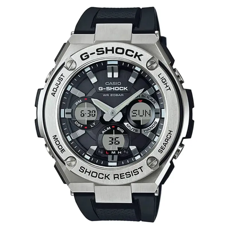 Casio G-Shock Gst-S110-1Adr-P Black Resin Strap Men Watch 1