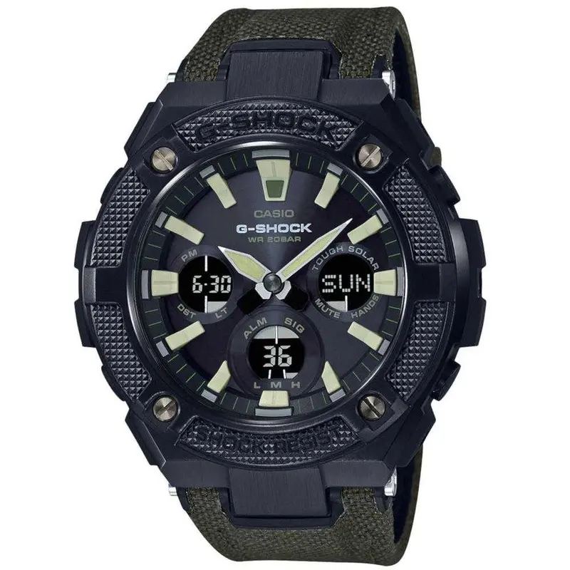 Casio G-Shock Gst-S130bc-1A3dr G-Steel Digital Green Resin Strap Men's Watch 1