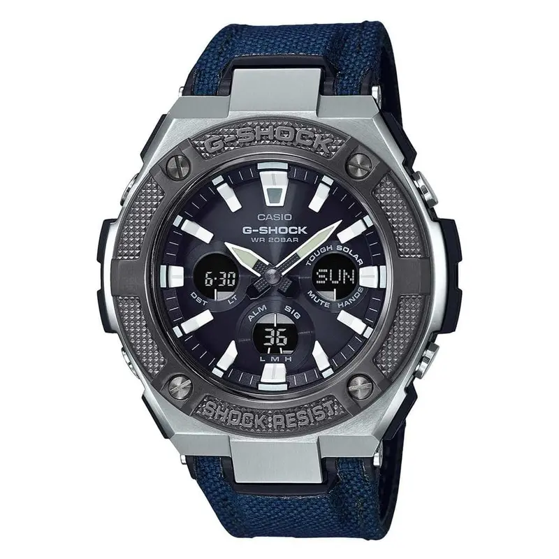 Casio G-Shock Gst-S330ac-2Adr G-Steel Blue Resin Strap Men's Watch 1
