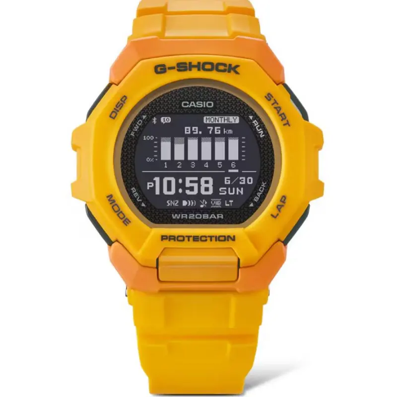 Casio G-Shock Orange Resin Band Watch Gbd-300-9Dr 2