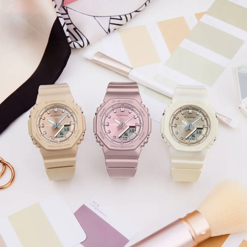Casio G-Shock Pink Resin Strap Women Watch Gma-P2100st Series 1