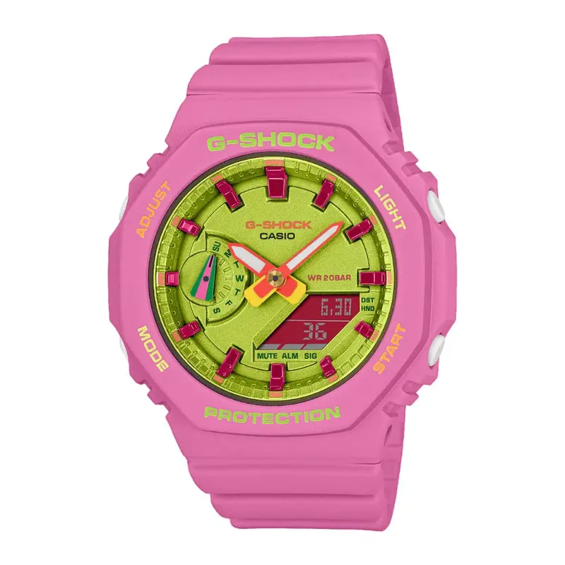 Casio G-Shock Pink Resin Strap Women Watch Gma-S2100bs-4Adr-P 1
