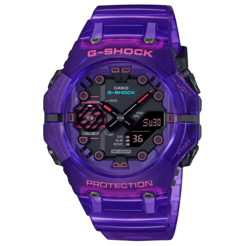 Casio G-Shock Purple Resin Strap Unisex Watch Ga-B001cbrs-6Adr 1