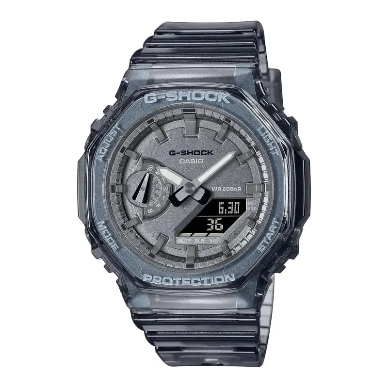 Casio G-Shock Transparent Resin Strap Unisex Watch Gma-S2100sk-1Adr-P 1